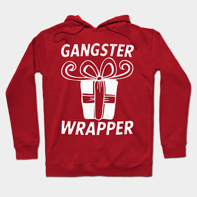 Gangster Wrapper (Rapper) Christmas Bow Gift Hoodie by PozureTees108